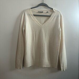 Vince cream cashmere sweater small